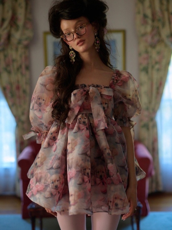 Selkie Dresses & Skirts - Selkie Golden Paradise Mini Shabby Chic Dress